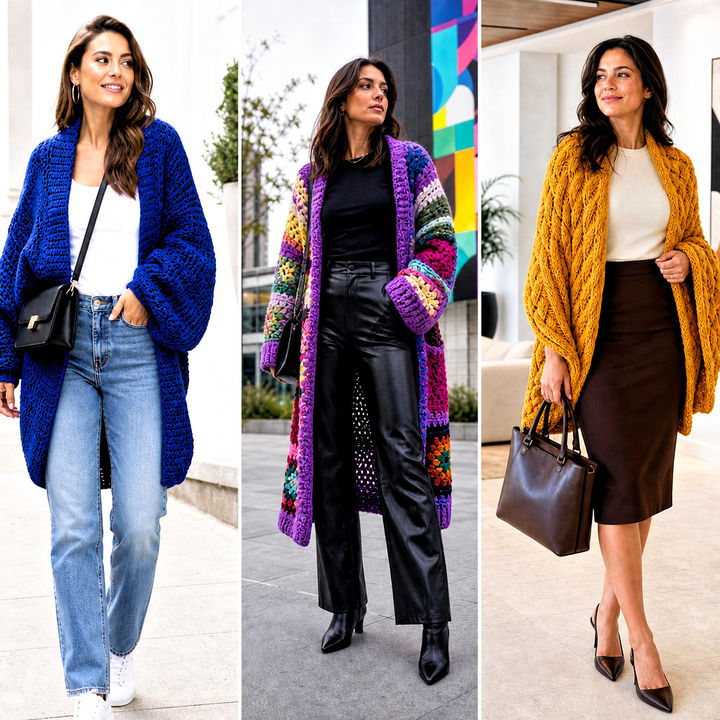 25 Crochet Sweater Blanket Outfit Ideas for Ultimate Cozy Style
