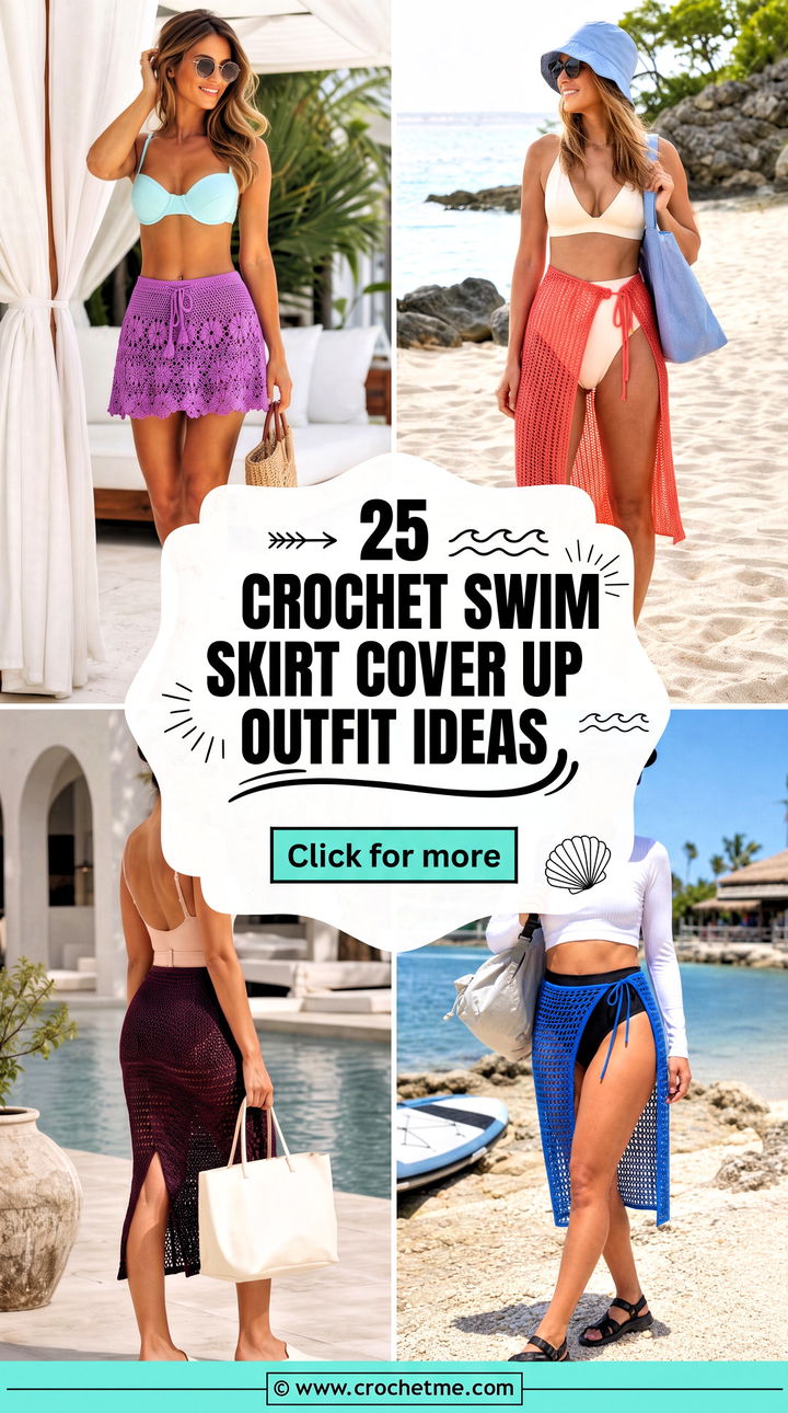 25 crochet swim skirt cover up outfit ideas - 25 crochet swim skirt cover up outfit ideas