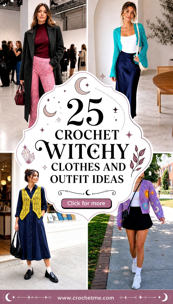 25 crochet witchy clothes and outfit ideas - 25 crochet witchy clothes and outfit ideas