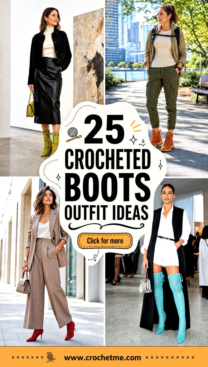 25 crocheted boots outfit ideas - 25 crocheted boots outfit ideas