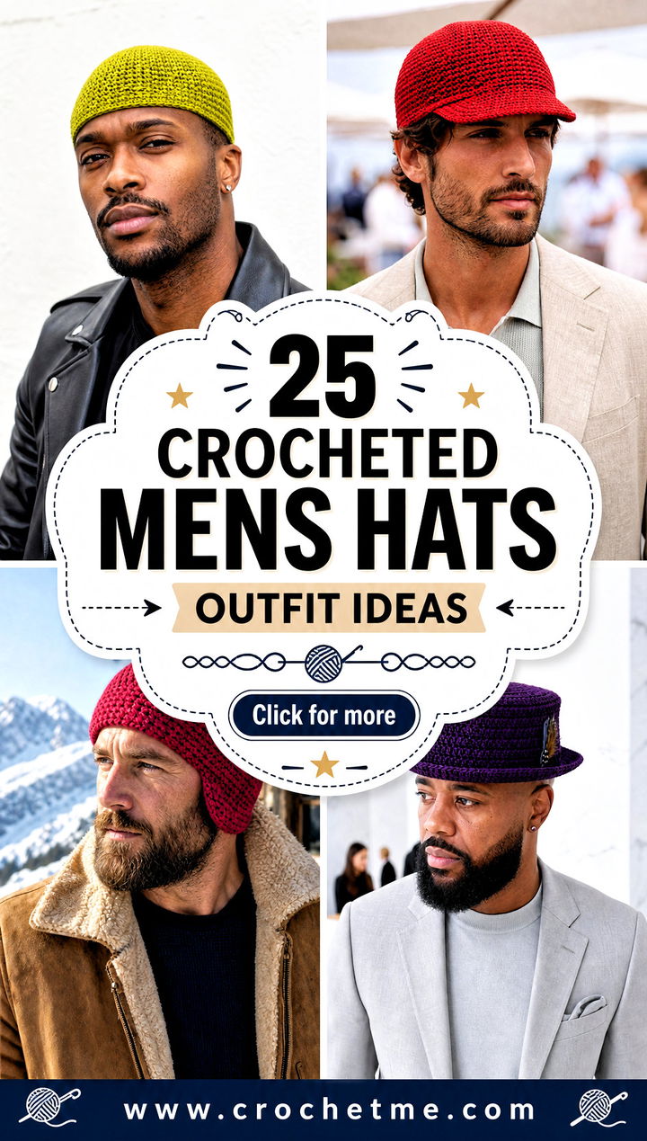 25 crocheted mens hats outfit ideas - 25 crocheted mens hats outfit ideas