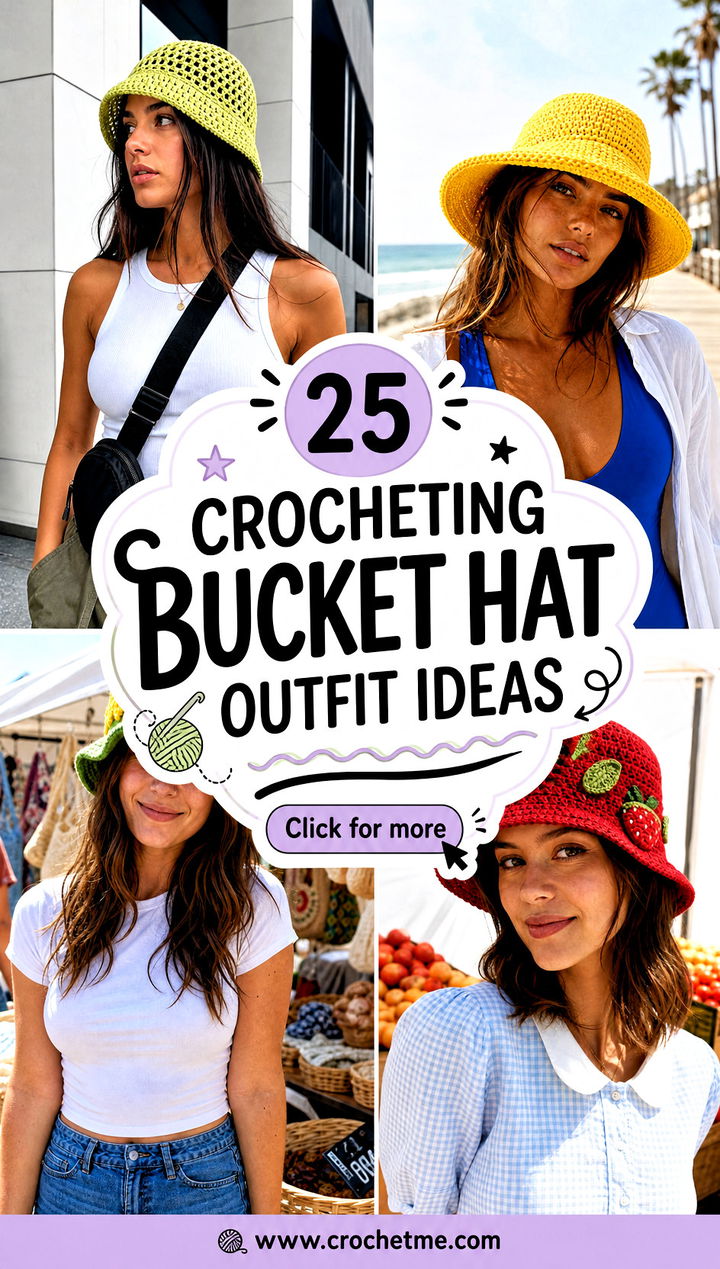 25 crocheting bucket hat outfit ideas - 25 crocheting bucket hat outfit ideas