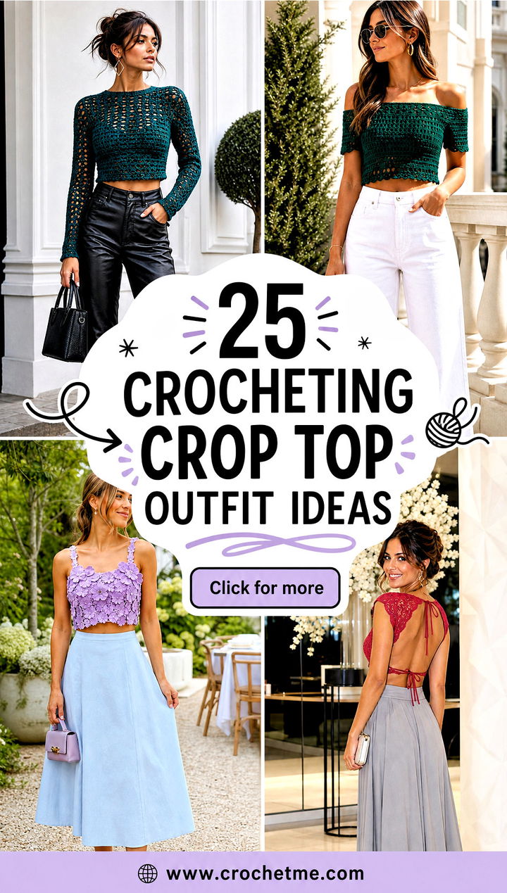 25 crocheting crop top outfit ideas - 25 crocheting crop top outfit ideas