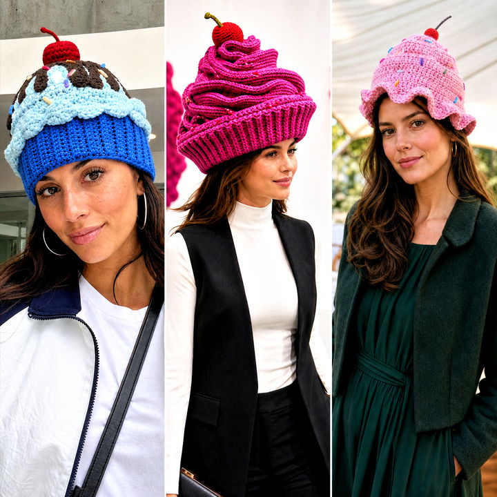 25 Cupcake Crochet Hat Outfit Ideas for Playful Winter Looks