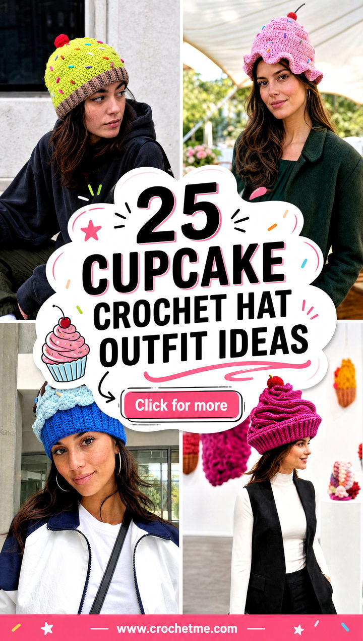 25 cupcake crochet hat outfit ideas - 25 cupcake crochet hat outfit ideas