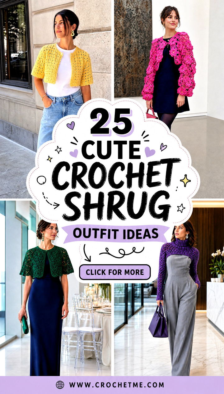 25 cute crochet shrug outfit ideas - 25 cute crochet shrug outfit ideas