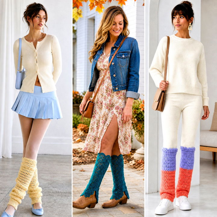 25 DIY Crochet Leg Warmers Outfit Ideas for Cozy Winter Style