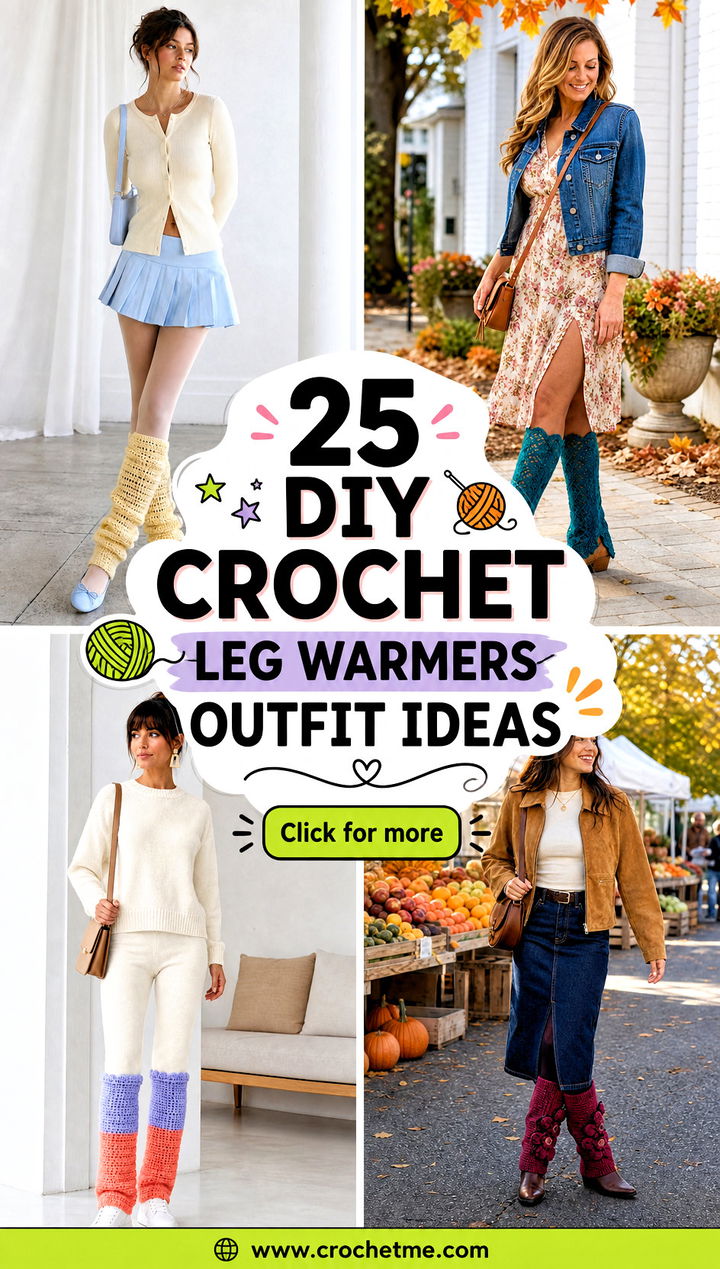 25 diy crochet leg warmers outfit ideas - 25 diy crochet leg warmers outfit ideas