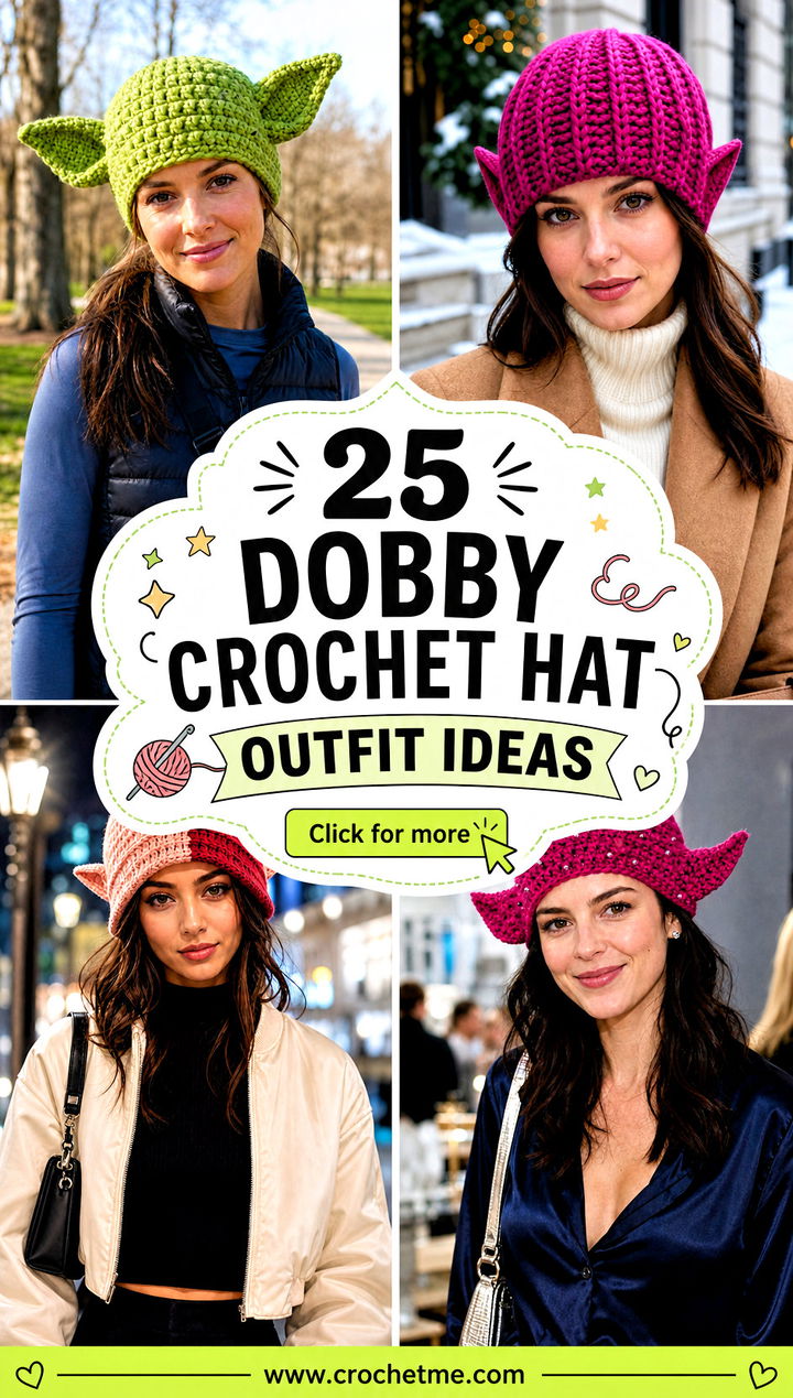 25 dobby crochet hat outfit ideas - 25 dobby crochet hat outfit ideas