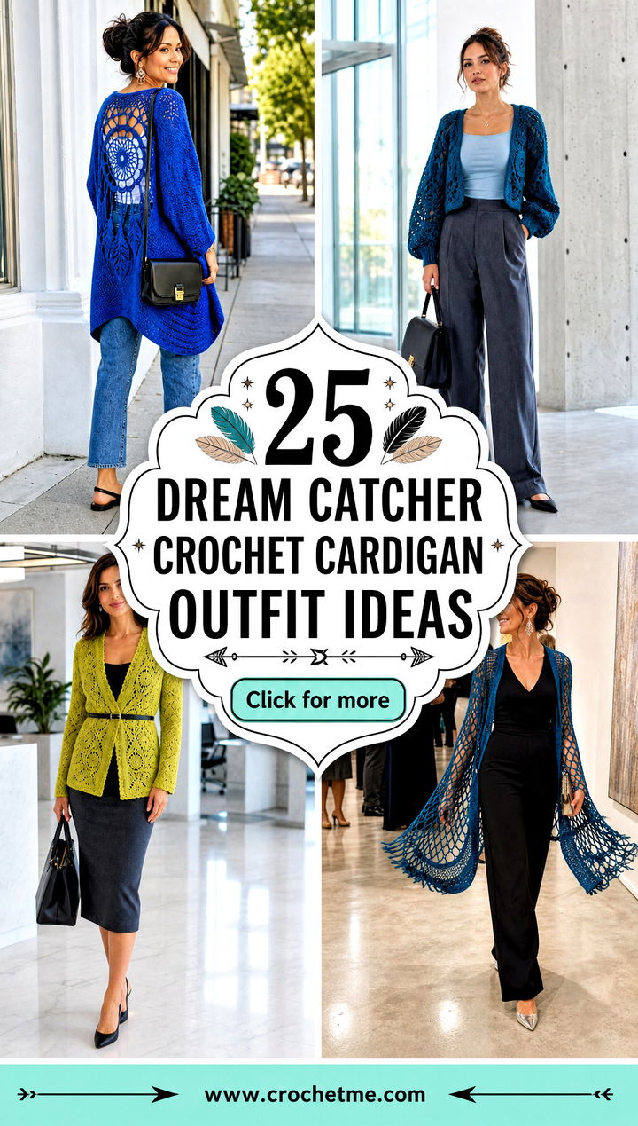 25 dream catcher crochet cardigan outfit ideas - 25 dream catcher crochet cardigan outfit ideas