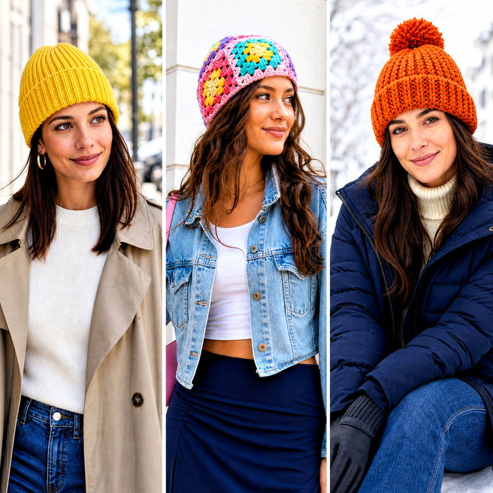 25 Easy Crochet Beanies Outfit Ideas for Cozy Winter Style