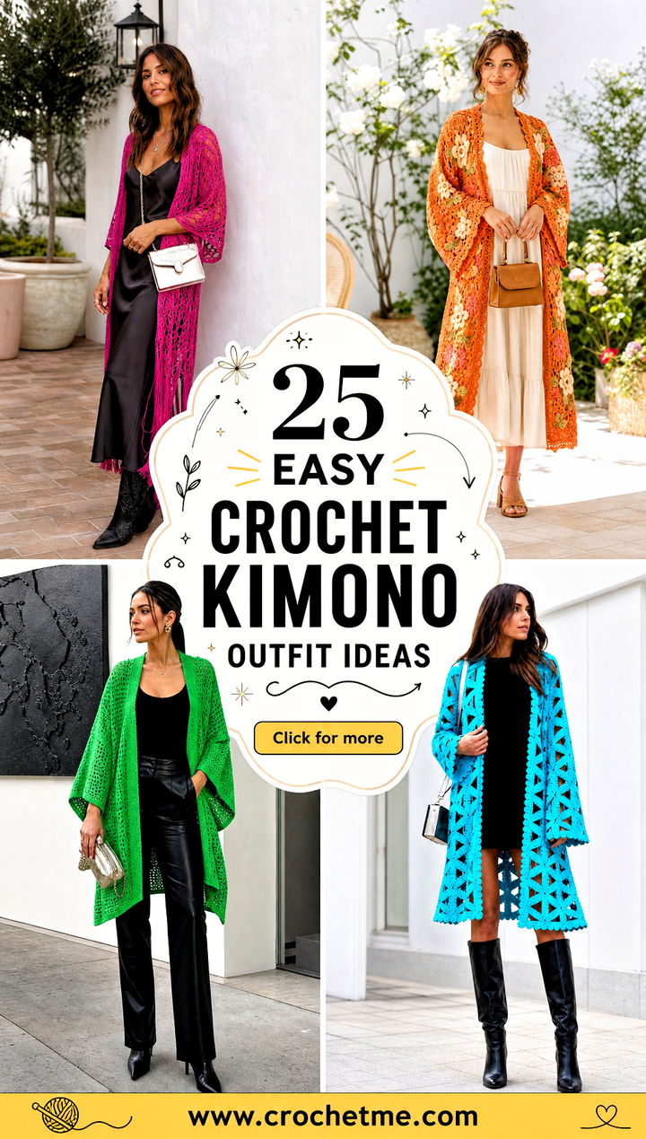 25 easy crochet kimono outfit ideas - 25 easy crochet kimono outfit ideas