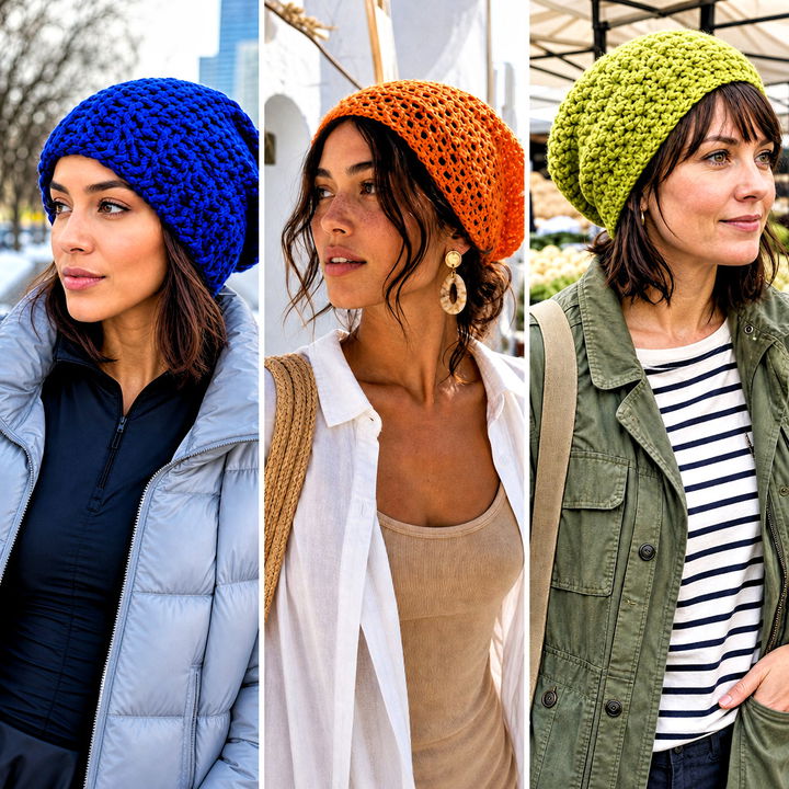 25 Easy Crochet Slouch Hat Outfit Ideas for Cozy Style