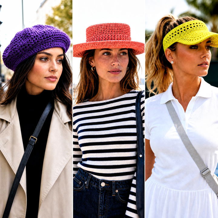 25 Easy Crocheted Hats Outfit Ideas for Year-Round Style