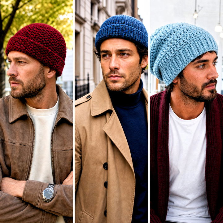 25 Easy Men’s Crochet Beanie Outfit Ideas for Winter Style