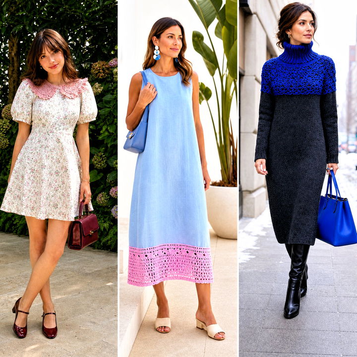 25 Fabric and Crochet Dress Outfit Ideas for Boho Style