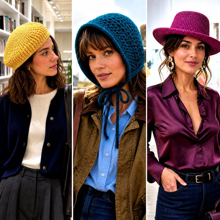 25 Fast Crochet Hat Outfit Ideas for Easy Everyday Style