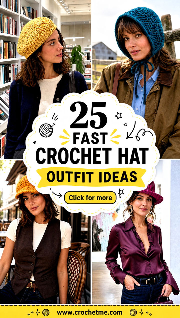 25 fast crochet hat outfit ideas - 25 fast crochet hat outfit ideas