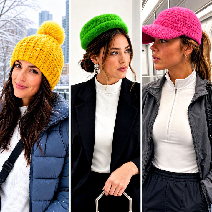 25 Faux Fur Crochet Hat Outfit Ideas for Luxe Winter Style