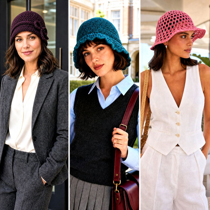 25 Flapper Style Crochet Cloche Hat Outfit Ideas for Parties