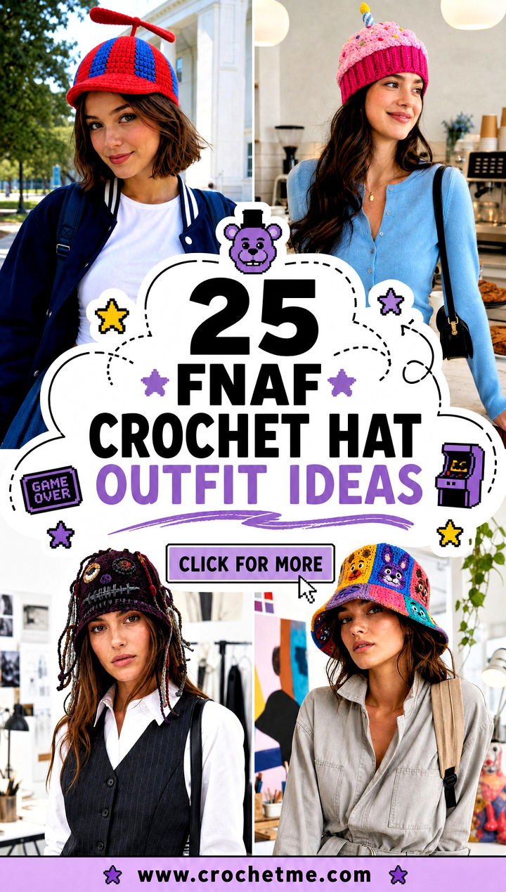 25 fnaf crochet hat outfit ideas - 25 fnaf crochet hat outfit ideas