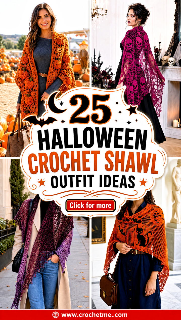 25 halloween crochet shawl outfit ideas - 25 halloween crochet shawl outfit ideas