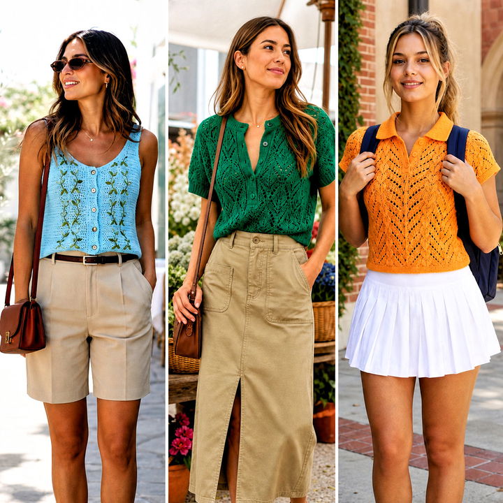 25 Ivy Crochet Top Outfit Ideas for Fresh Romantic Looks