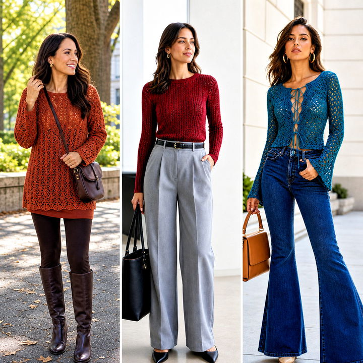 25 Long Sleeve Crochet Top Outfit Ideas for Every Season