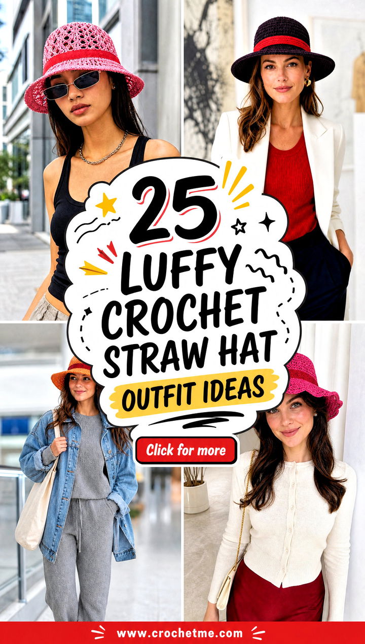 25 luffy crochet straw hat outfit ideas - 25 luffy crochet straw hat outfit ideas