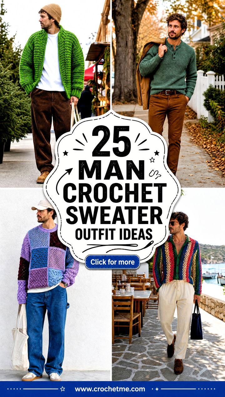 25 man crochet sweater outfit ideas - 25 man crochet sweater outfit ideas