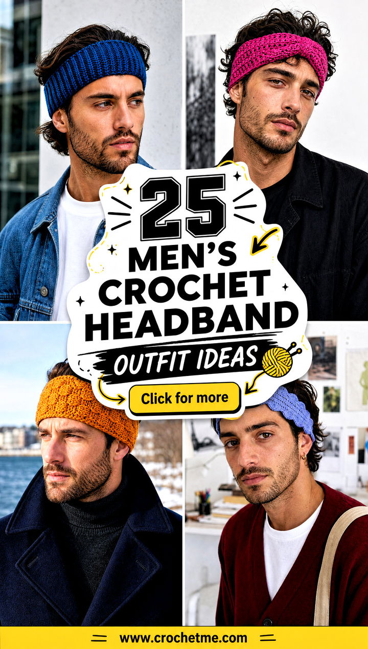 25 mens crochet headband outfit ideas - 25 men’s crochet headband outfit ideas