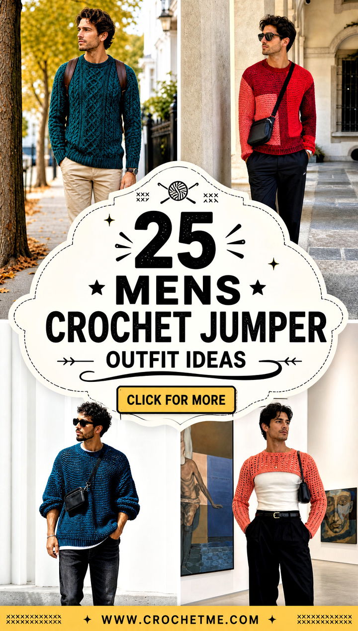 25 mens crochet jumper outfit ideas - 25 mens crochet jumper outfit ideas