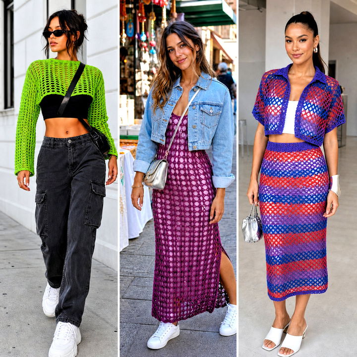 25 Mesh Crochet Outfit Ideas for Bold Festival Looks This Summer