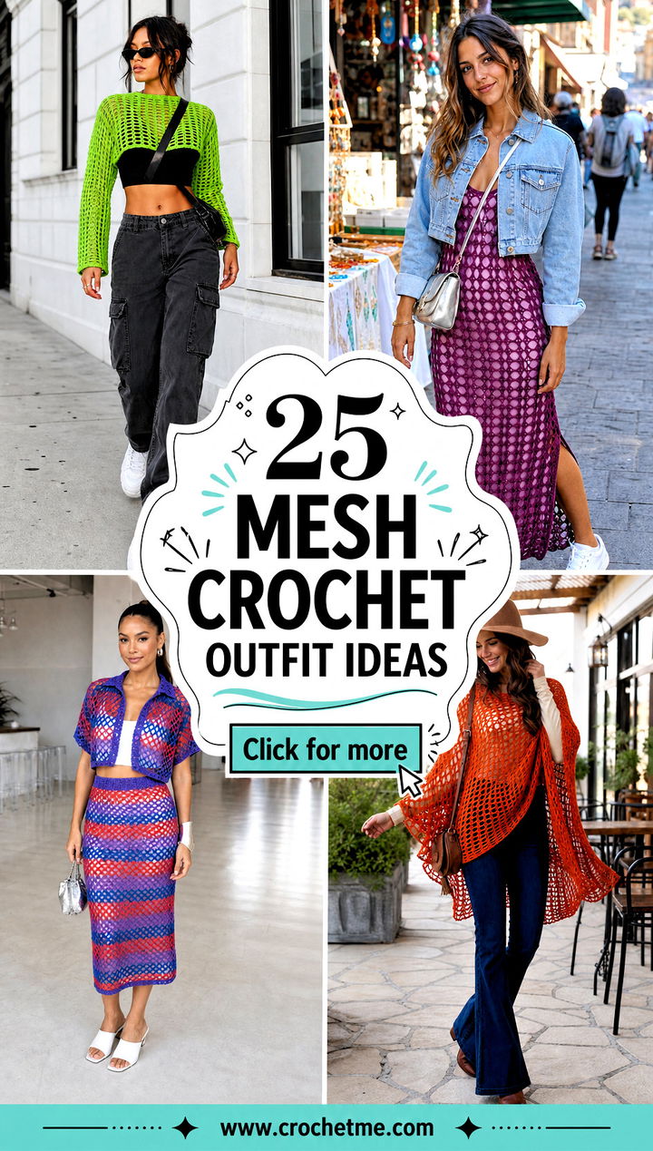 25 mesh crochet outfit ideas - 25 mesh crochet outfit ideas