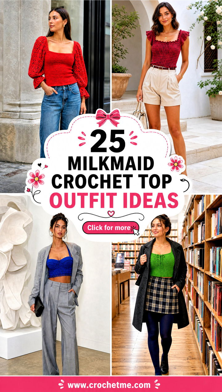 25 milkmaid crochet top outfit ideas - 25 milkmaid crochet top outfit ideas