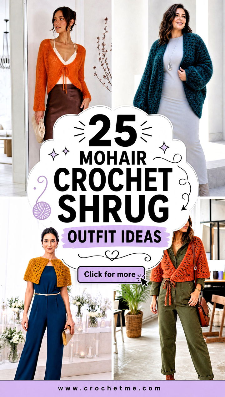 25 mohair crochet shrug outfit ideas - 25 mohair crochet shrug outfit ideas