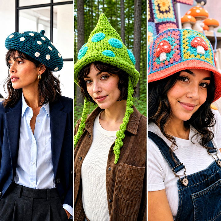 25 Mushroom Crochet Hat Outfit Ideas for Whimsical Looks