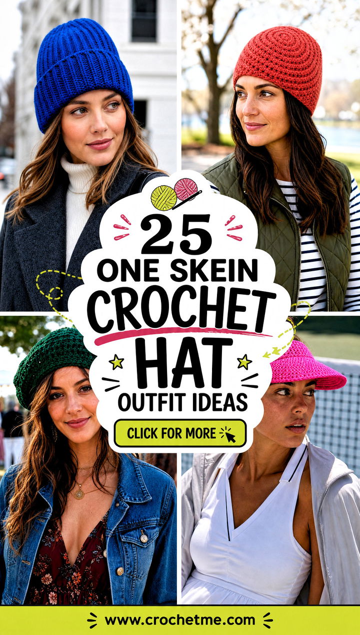25 one skein crochet hat outfit ideas - 25 one skein crochet hat outfit ideas