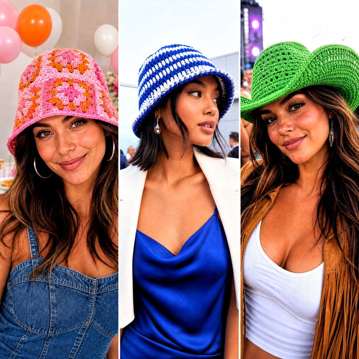 25 Party Crochet Hat Outfit Ideas for Fun Festive Looks