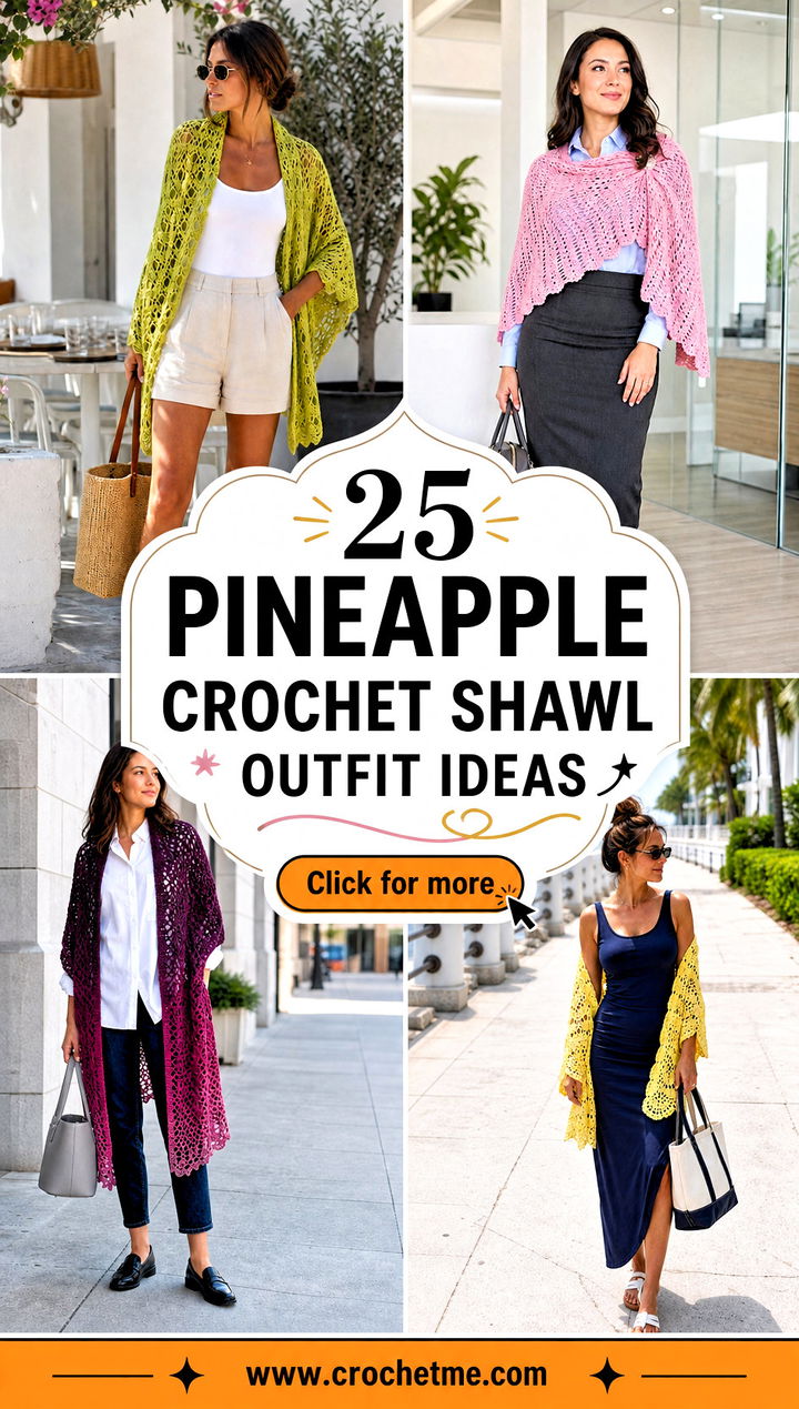 25 pineapple crochet shawl outfit ideas - 25 pineapple crochet shawl outfit ideas