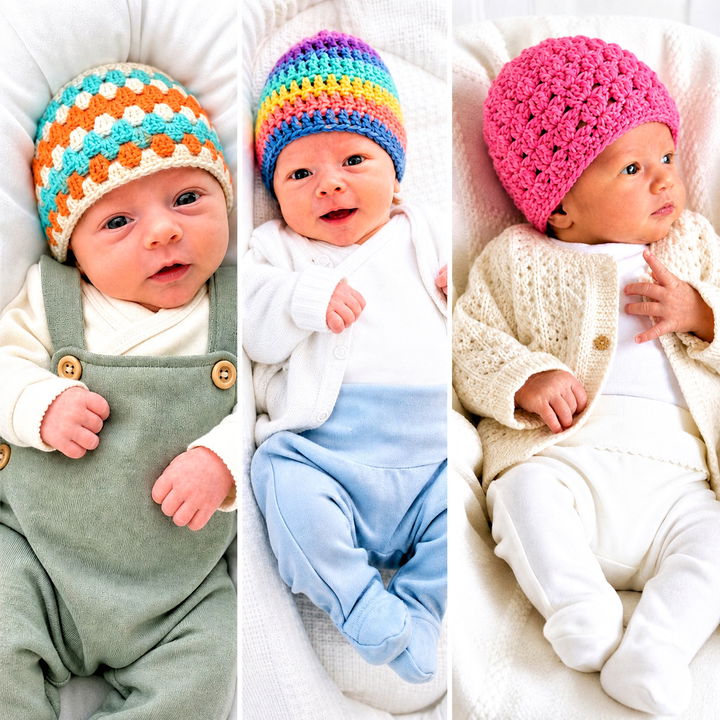 25 Premie Crochet Beanie Outfit Ideas for Sweet Baby Looks