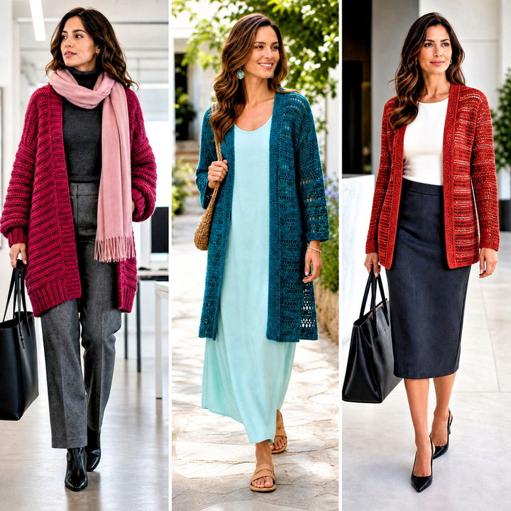 25 Riverbed Crochet Cardigan Outfit Ideas for Cozy Layers