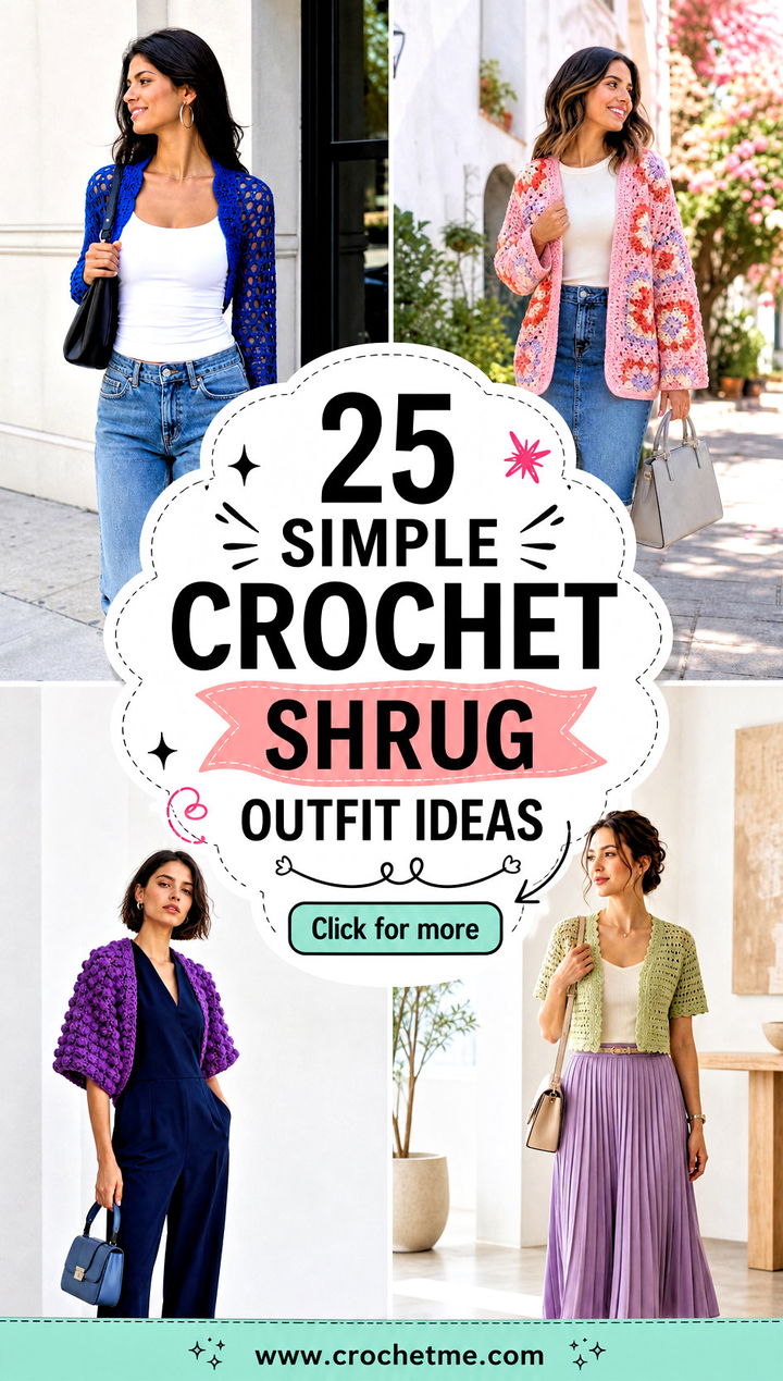 25 simple crochet shrug outfit ideas - 25 simple crochet shrug outfit ideas