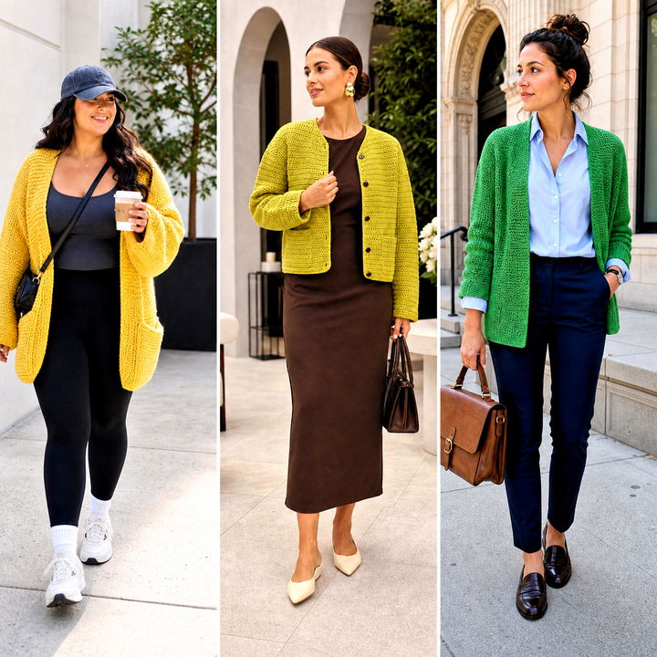 25 Single Crochet Cardigan Outfit Ideas for Effortless Layering