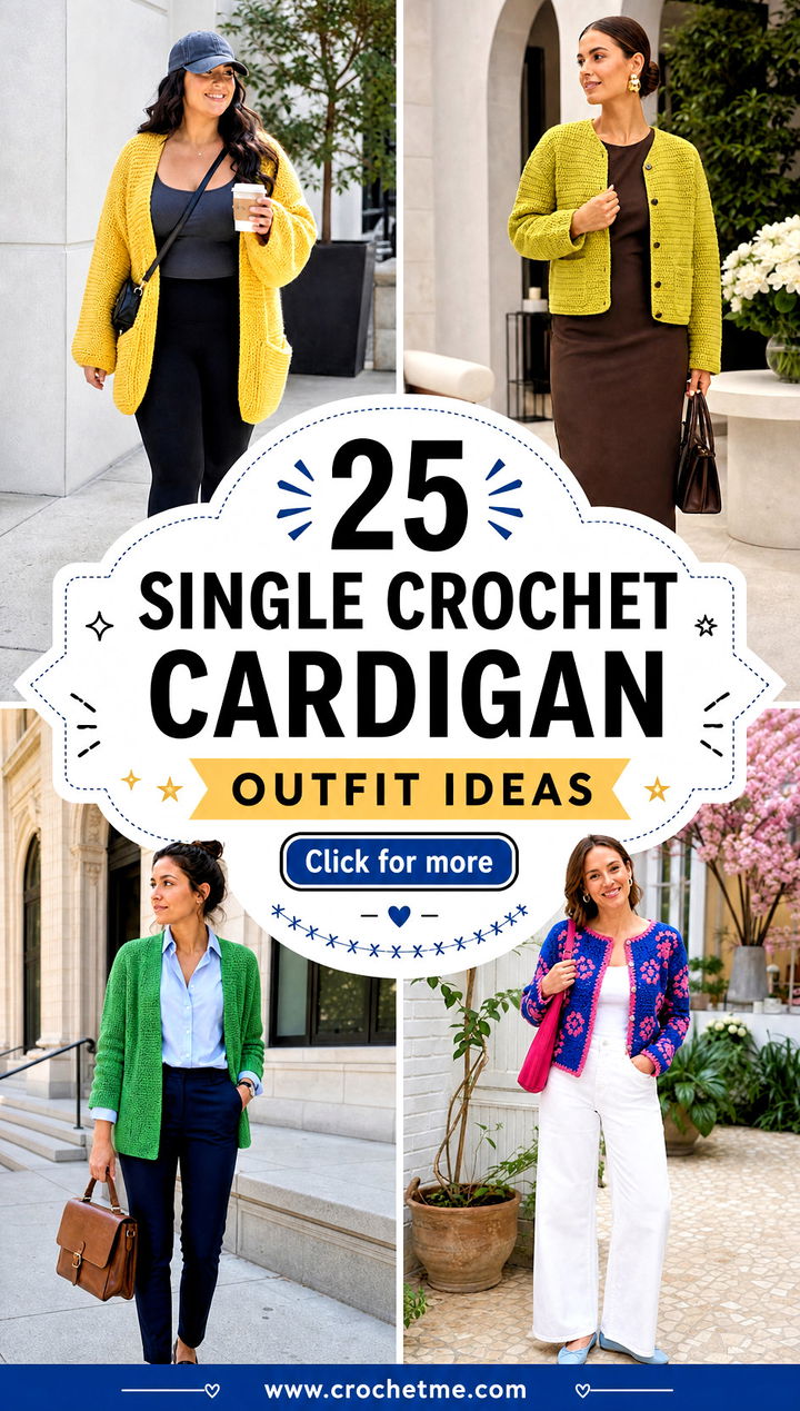 25 single crochet cardigan outfit ideas - 25 single crochet cardigan outfit ideas