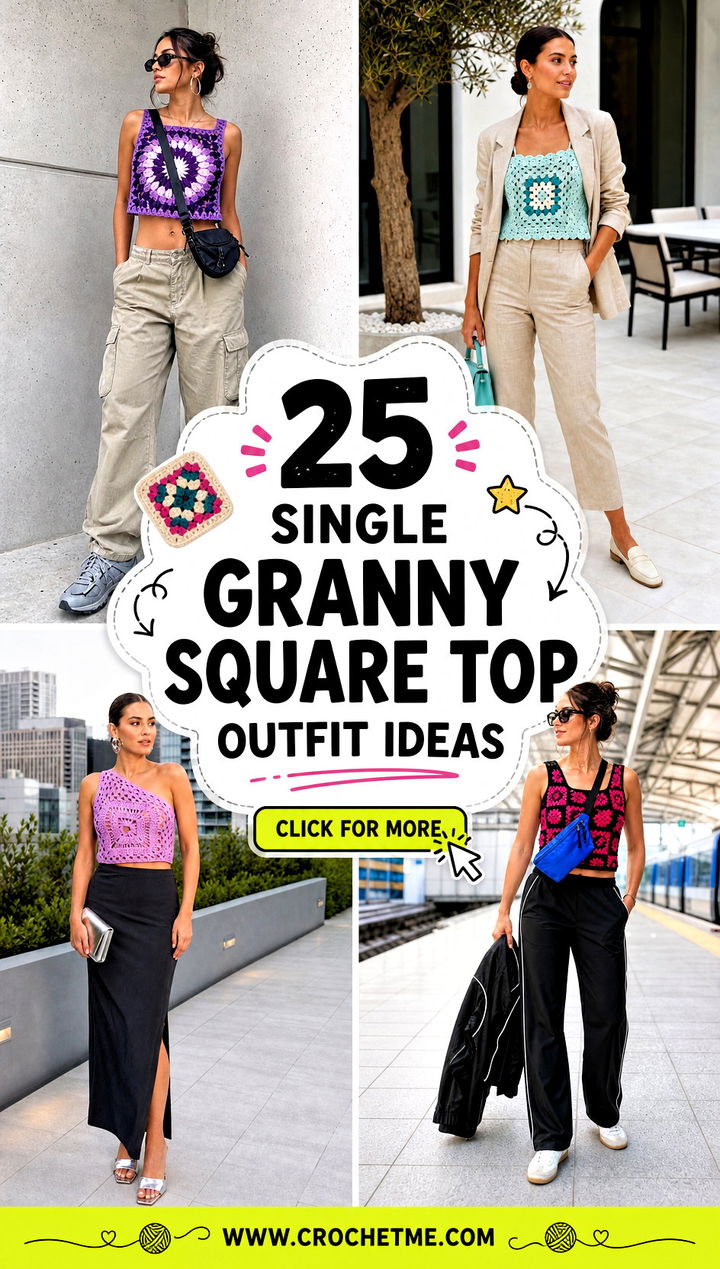 25 single granny square top outfit ideas - 25 single granny square top outfit ideas