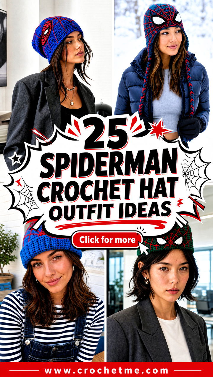 25 spiderman crochet hat outfit ideas - 25 spiderman crochet hat outfit ideas