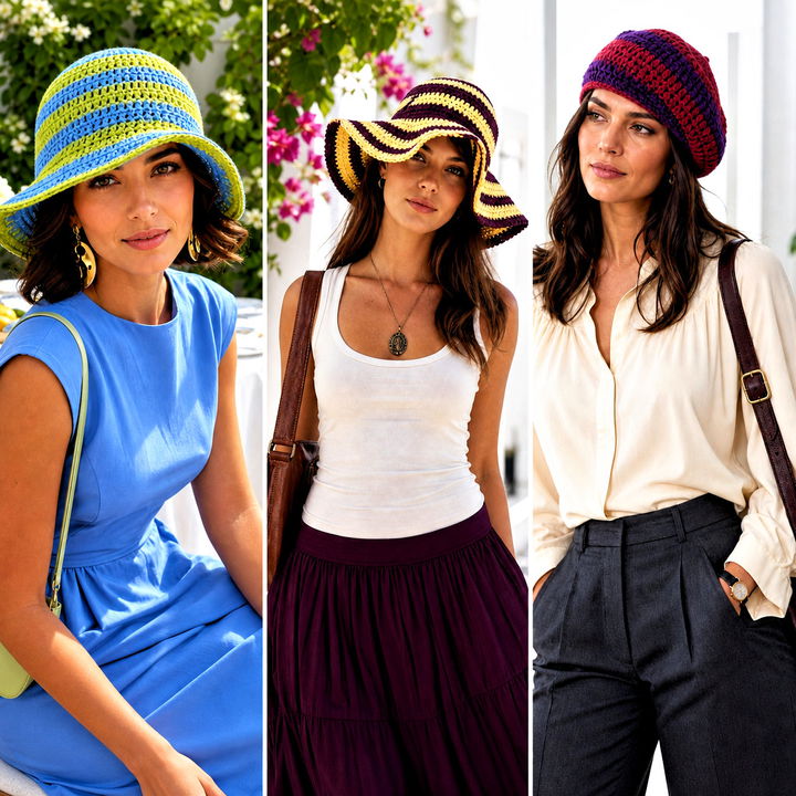 25 Striped Crochet Hat Outfit Ideas for Cozy Winter Style