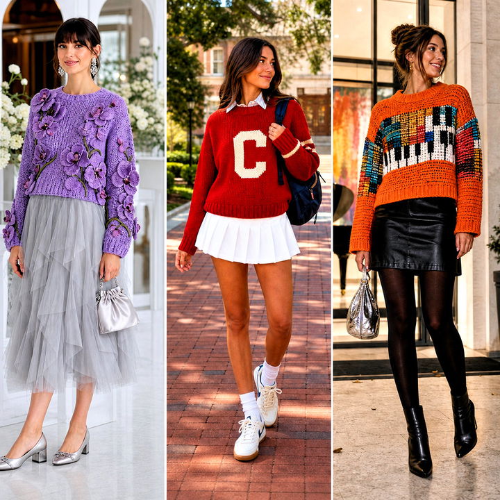 25 Taylor Swift Crochet Sweater Outfit Ideas for Swifties