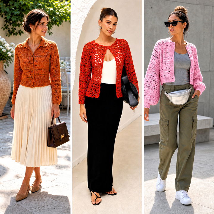 25 Top Down Crochet Raglan Cardigan Outfit Ideas to Try